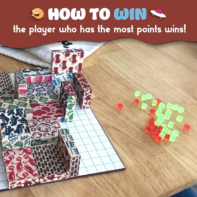 Aliens and Fish – Unique Strategy Board Game for Kids & Adults – Matching, Stacking & Learning Fun – STEM Educational Game