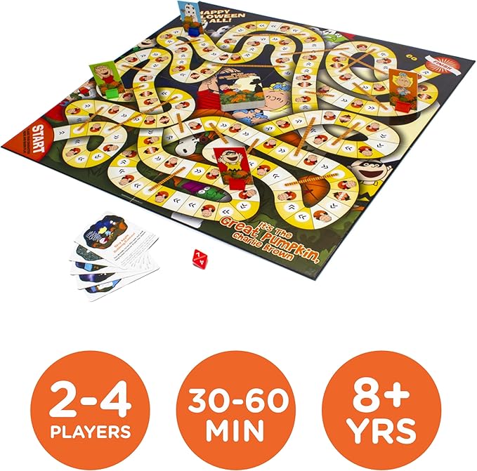 AQUARIUS Peanuts Great Pumpkin Board Game - Peanuts Themed Board Game - Fun Family Holiday Gift for Kids & Adults - Officially Licensed Peanuts Comics & Show Merchandise & Collectibles