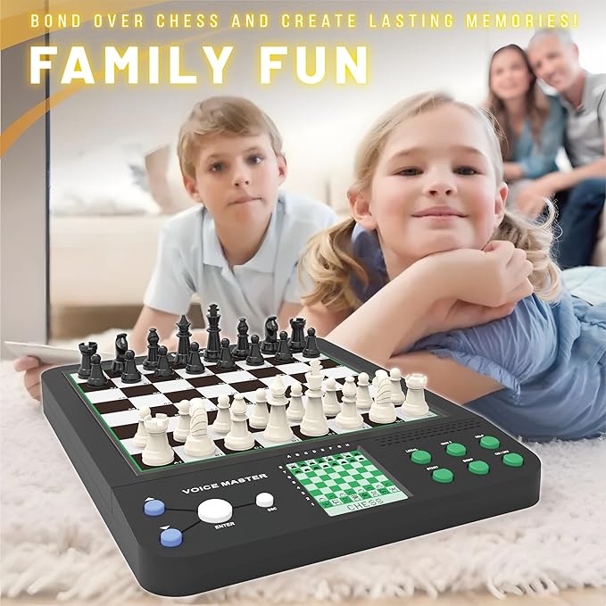 iCore Electronic Chess Set - Teach and Play with The Smart Chess Computer Game Board - Ideal for Beginners and Improving Players
