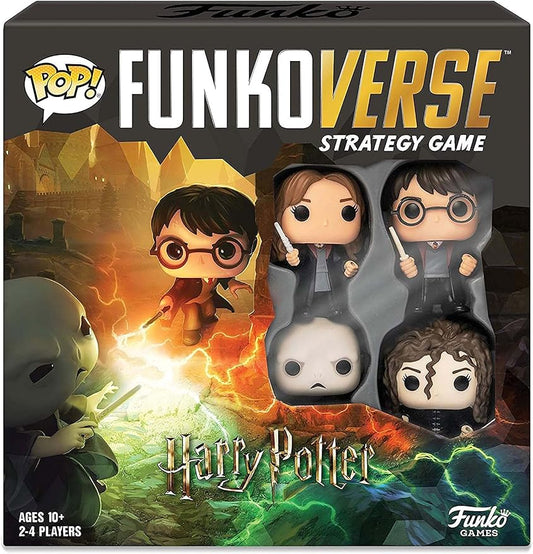 Funko Games Funko Harry Potter 100 Funkoverse - (4 Character Pack) ENGLISH Board Game, Multi Colour - Light Strategy Board Game for Children & Adults (Ages 10+) - 2-4 Players - Gift Idea