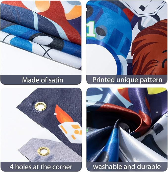 Galaxy Wars Toss Games with 4 Bean Bags - Indoor Outdoor Fun Throwing Game Backdrop Banner Party Activities Space Galaxy Wars Themed Birthday Party Favors Supplies Decoration for Kid Adult