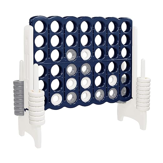 ECR4Kids Jumbo 4-To-Score, Giant Game, Navy/White