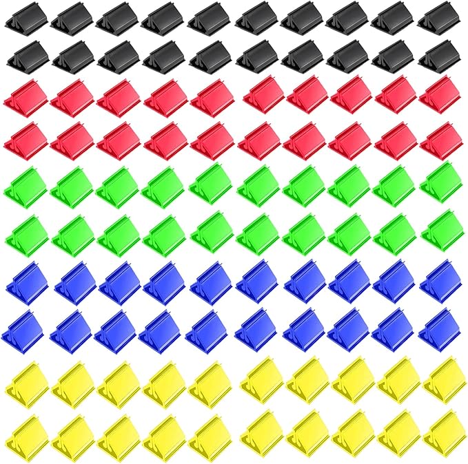 100Pcs Plastic Game Card Stands Board Markers Plastic Card Holder for Board Game,DIY Game Card,Party Favor,Home or Office Organization