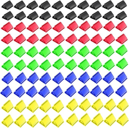 100Pcs Plastic Game Card Stands Board Markers Plastic Card Holder for Board Game,DIY Game Card,Party Favor,Home or Office Organization