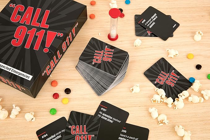 Call 911! | A Family Game of Unexpected Emergencies | Family Card Games for Adults & Kids, 200 Emergency Prompts | Fun Card Games for Family Game Nights, Nurse Graduation Gifts, & Parties | Ages 14 Up