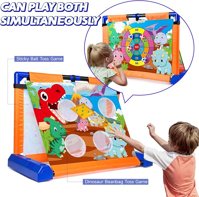 5-in-1 Movable Target Bean Bag Toss Game, Three Modes Kids Indoor/Outdoor Toys, Family Party Party Supplies for Kids, Birthday Christmas Toy Gifts for Boys Girls Toddlers Age 3 4 5 6 7 8 Year Old