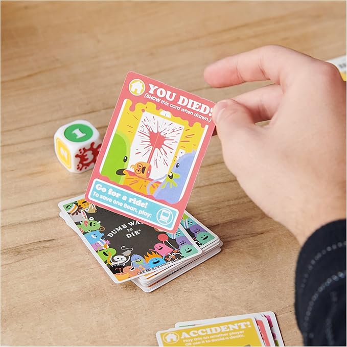 Spin Master Games, Dumb Ways to Die, The Viral Meme Card Game from YouTube and TikTok, Survival Strategy Fun, 2-5 Players, for Ages 12 & Up