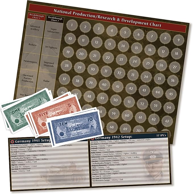 Axis & Allies: Anniversary Edition - 2-6 Players - Ages 12+ - 40th Anniversary Deluxe Edition Over 600 Plastic Miniatures, Huge 24" by 46" Game Board and New Cruiser Units