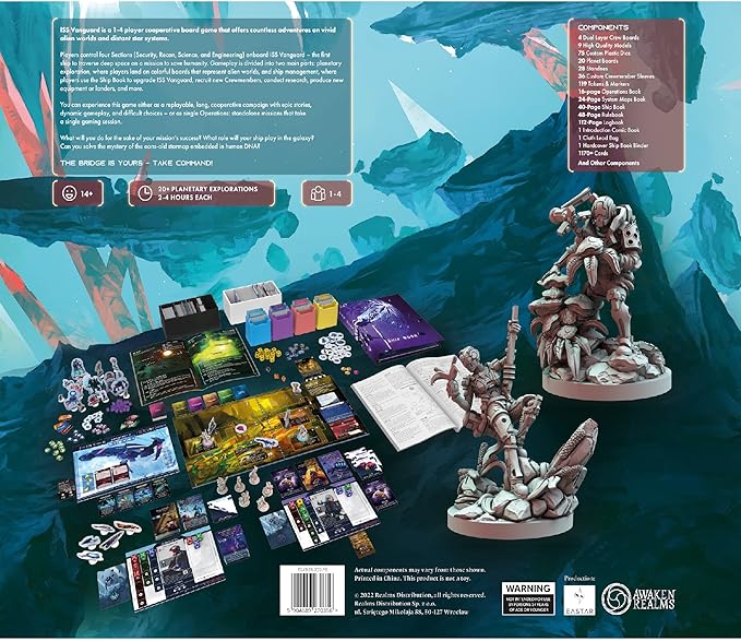 ISS Vanguard Board Game | Sci-Fi Adventure Game | Cooperative Strategy Game | Space Exploration Game for Adults and Kids | Ages 14+ | 1-4 Players | Avg. Playtime 90-120 Minutes | Made by Awaken Realms