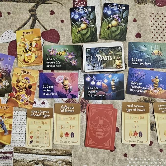 Honey Buzz Fall Flavors Standard Edition - Strategic Worker Placement Board Game Expansion Autumn-Themed Add-On for 1-4 Players, Ages 10+