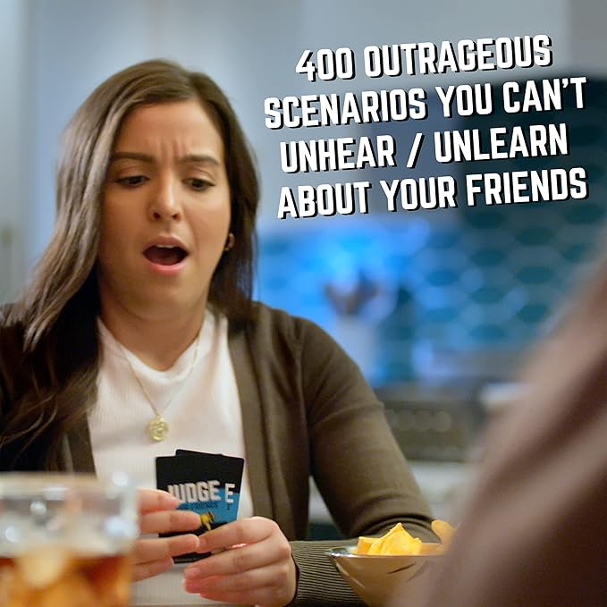 Judge Your Friends, The Hilarious Party Game of Hidden Secrets and Scenarios, Perfect for Game Night with Friends Ages 18 and Up, for 2 or More Players from University Games