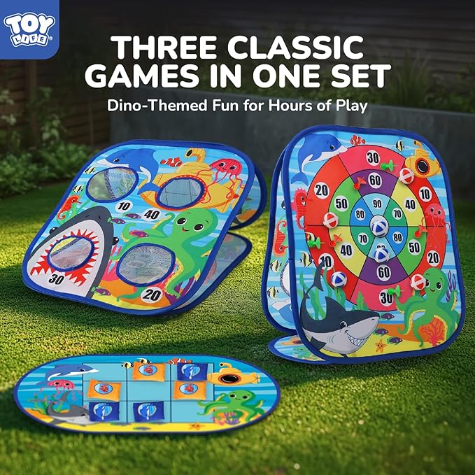 TOY Life Bean Bags Toss Carnival Games, Toddler Outdoor Toys for Kids Ages 4-8, Cornhole, Outside Toys for Toddlers, Indoor Lawn Backyard Yard Games Birthday Party Game, Gift for Boys