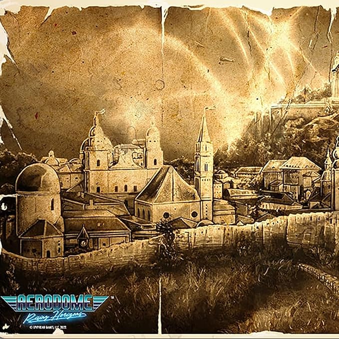 Aerodome: Game Mat - Battle of Rose Hill -14 x 24 Neoprene Mat, Scenic Image, Tactical Aerial Combat Card Game Accessory