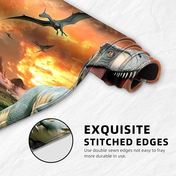 for MTG Playmat with Storage Bags, Card Playmat for TCG Card Playing Game,Rollable & Foldable for PTCG and Board Game Mat for Cards,Non-Slip Dinosaur Desk Mat for Home Office