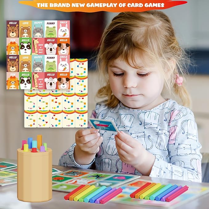 Montessori Toys for 1-3 Year Old - Silicone Learning Color Shape Sorting Teether Travel Toys for Toddlers Age 1 2 3, Fine Motor Skills Infants Sensory Matching Games, Busy Board Boys Girls Gifts