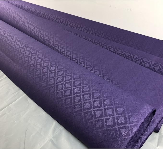 Speed Cloth Poker Table Fabric - 108X60 Inch Section of Casino Card Game Table Felt Top Cover Accessories - Purple