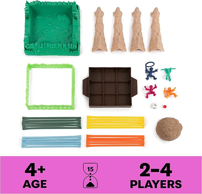 Spin Master Games Sink N’ Sand, Quicksand Kids Board Game with Kinetic Sand for Sensory Fun and Learning – Easy Toy Gift Idea, for Preschoolers and Kids Ages 4 and up