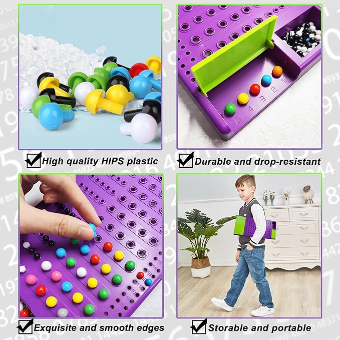 KIDAMI Code Breaker Board Game, Classic Codebreaking Codename Original Travel Board Game, Brain Puzzle Play Set - 2 Player Battle of Famliy Game, STEM Development Toys for Kids & Adults