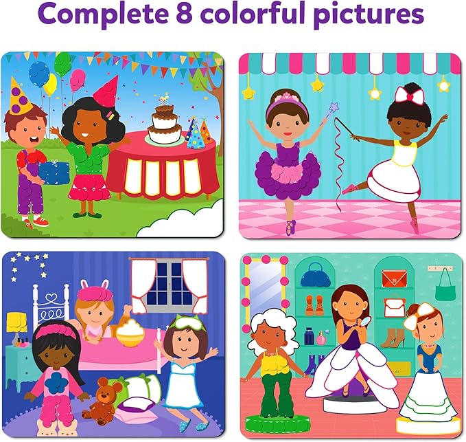 Skillmatics Dot It Sticker Art Activity - Dress Up, Mess-Free Fun for Kids, 500+ Stickers, Craft Kits, DIY Scrapbooking Activity, Travel Toys, Gifts for Boys & Girls Ages 3, 4, 5, 6, 7