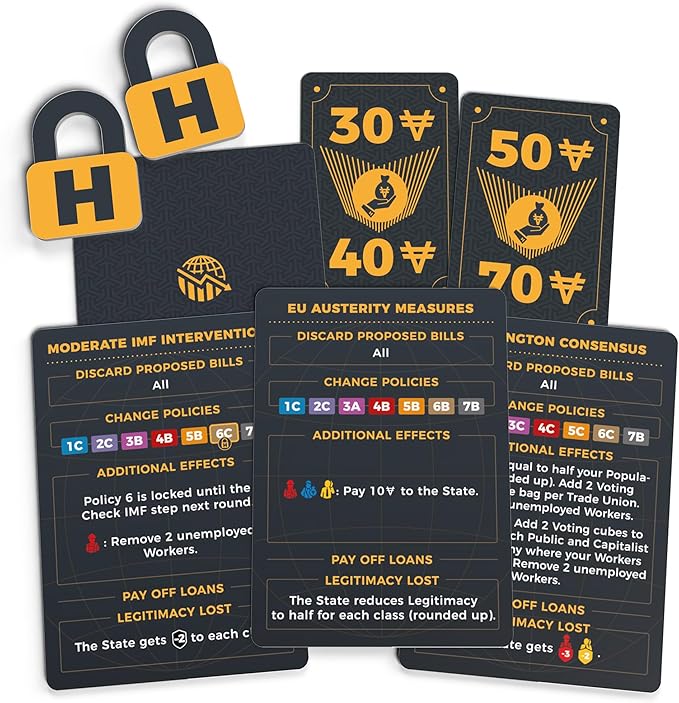 Hegemony: Crisis & Control Expansion - Add New Automas & Modules, Solo Play, Unique Asymmetric Card Driven Game Board Game, Ages 14+, 1-4 Players