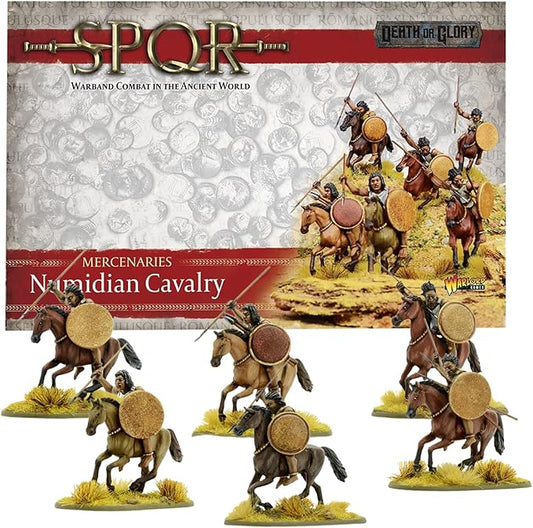 Wargames Delivered SPQR - Mercenaries - Numidian Cavalry. 28mm Miniatures Base, Roman and Greek Military Legion Miniatures for Wargames, and Roman War Games by Warlord Games