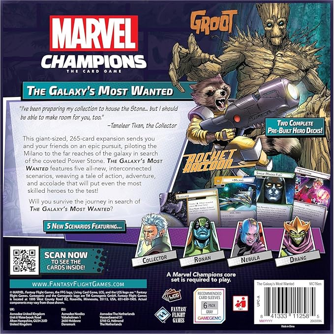 Marvel Champions The Card Game The Galaxy's Most Wanted CAMPAIGN EXPANSION - Cooperative Strategy Game for Kids and Adults, Ages 14+, 1-4 Players, 45-90 Min Playtime, Made by Fantasy Flight Games