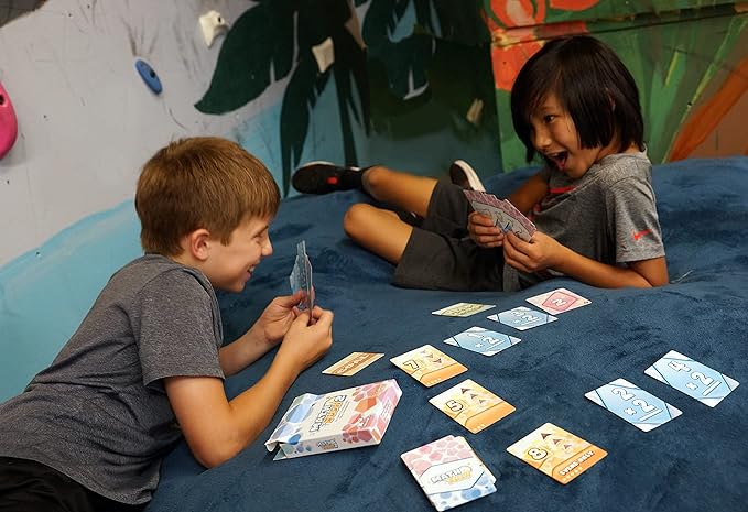 Genius Games Math Rush 2: Multiplication & Exponents - A Cooperative Time-Based Educational Math Flash Card Game for Kids, Students, and Families | STEM Game to Master Mental Math Skills