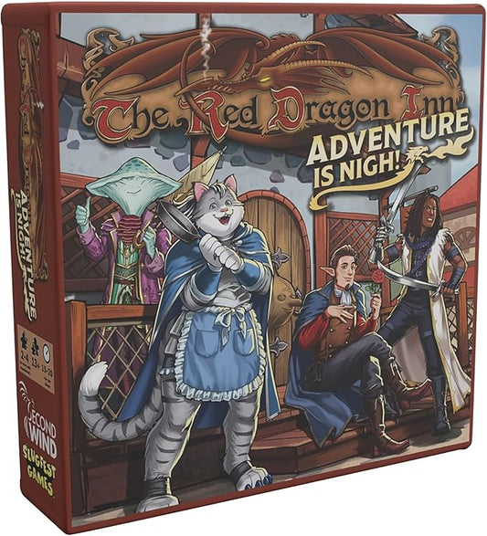 The Red Dragon Inn: Adventure is Nigh - Standalone Or Combine, Fantasy Tavern Board & Card Game, New Characters, Ages 14+, 2-4 Players
