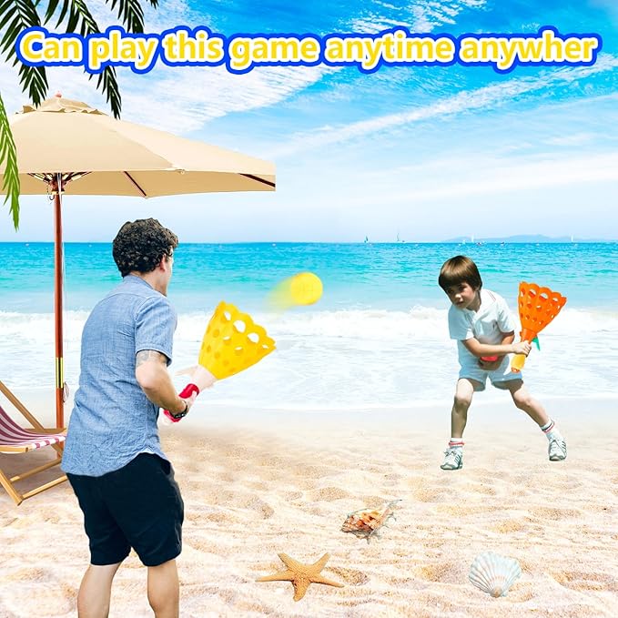 Kids Indoor Sports Outdoor Fun Party Game Toy with 2 Launch Baskets and 10 Balls, Birthday Gifts for 5 6 7 8 9 10 11 12 Year Old Boys Girls