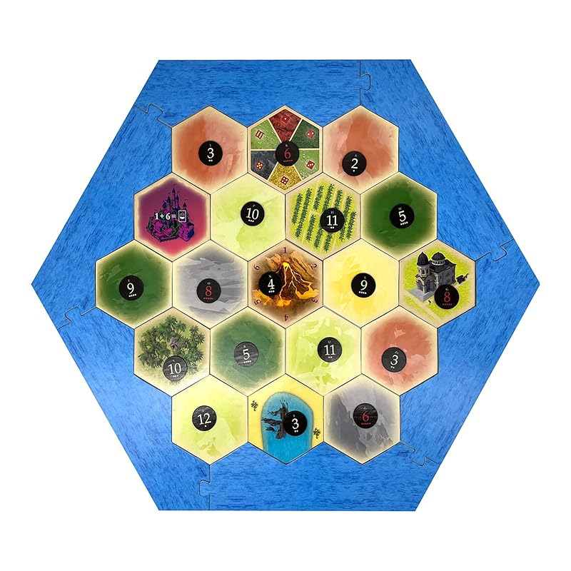 Lost Jungle Hex Scenario compatible with Catan's Settlers of Catan, Seafarers, Cities and Knights and Catan Expansions