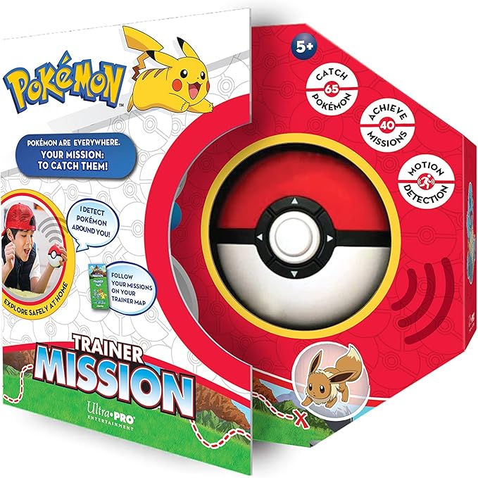 Ultra Pro Pokémon Trainer Mission Toy - Interactive Poké Ball Guessing Game, Fun for Family & Friends, Explore with Pokeball Toy, Learn & Catch Pokémon, Perfect for Board Game Enthusiasts