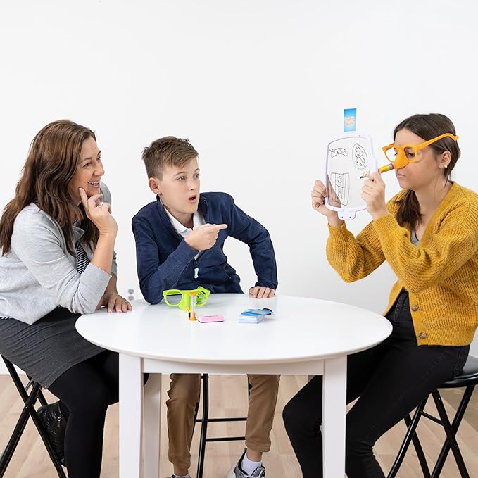 Fat Brain Toys Pencil Nose, Board Games for Family Night, Party Game for Kids 8 Years and Up and Adults