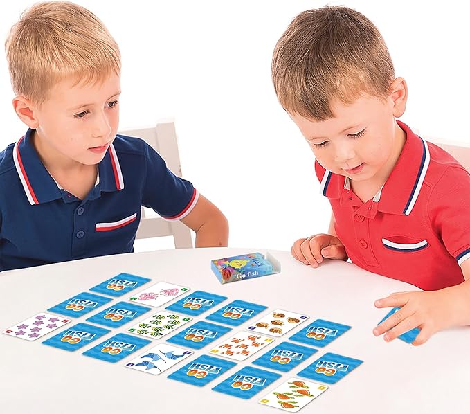 Go Fish,Old Maid Card Games, Go Fish Card Game for Kids 4-8, Card Games for Toddler 2-4 Years, Easy to Learn,Easter Basket Stuffers Gifts Ideal, Fun for Family Game Night Travel Preschool Classroom