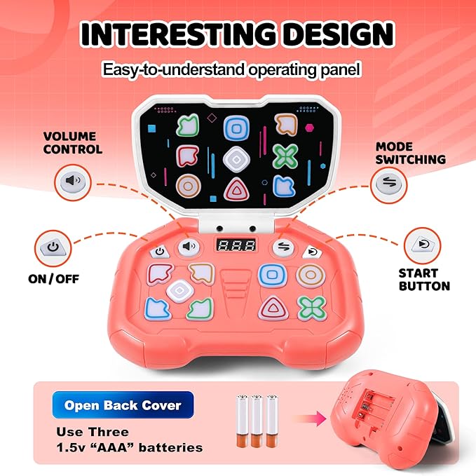 Handheld Game for 6-12, Sensory Fidget Toys for Kids 8-12, Boys&Girl ADHD Toys,999 Levels. 4 Modes，Birthday Gifts for Boys Girls，Fidget Toys for Kids Age 6-12