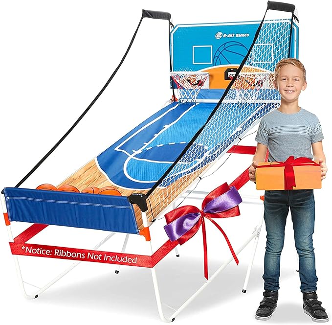 Arcade Basketball Game, Basketball Gifts for Boys Girls Kids Children, Youth & Teens | 16-in-1 Games, Birthday Christmas Party, Blue, EIR047332023