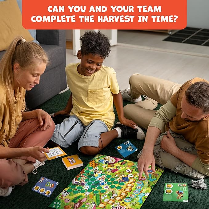 It’s a Fun Farm Day – Cooperative Board Game for Kids Ages 5–10 | Teamwork, Strategy & Memory Game for Elementary Kids, Classrooms & Family Night