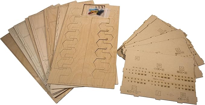 The Broken Token Terraforming Mars Compatible Base Game Organizer - Wood Storage Box with Multiple Trays & Card Shoe - Wooden Game Organizer
