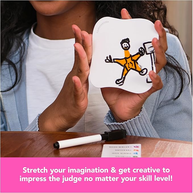 Spin Master Games, Rough Shapes, Quick-Drawing Game for Artists & Doodlers of All Levels with Hilarious & Challenging Prompts, Easy Indoor Activity, for Kids & Family, 3-10 Players, Ages 8 & Up