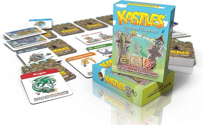 Kastles Medieval Mayhem - a Strategy Castle Defence Family Card Game for 2 to 4 Players by Gunpowder Studios