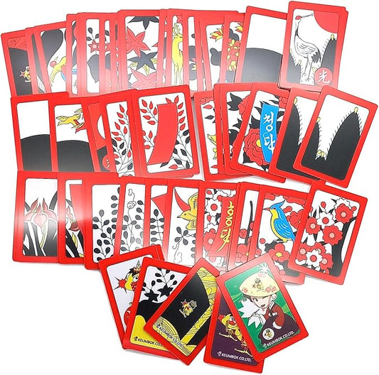 GARASANI Korean Flower Card Game Luxury Hwatu, Korean New Year Board Game Go-Stop, Godori 1Pcs