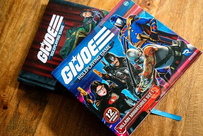 Renegade Games Studios: G.I. Joe Roleplaying Game: Villain Miniatures Set 1-12 Miniatures Expansion, Unpainted 28mm Scale Character Figures, RPG Boardgame Accessory