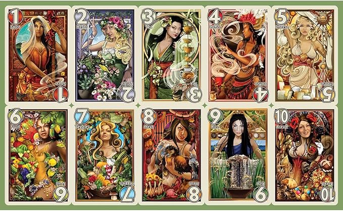 Cheapass Games Pairs: Goddesses of Cuisine - Themed Press Your Luck Card Game, Greater Than Games, Age 12+, 3-6 Players