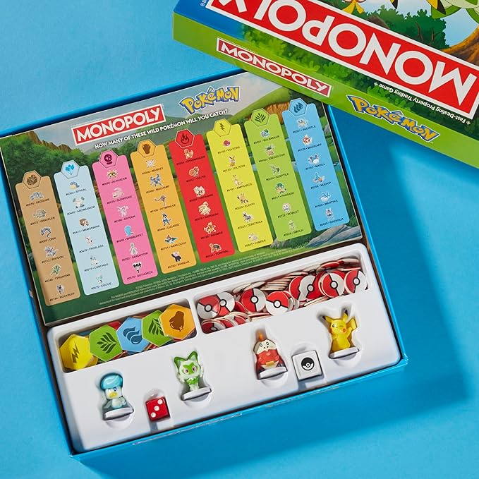 Monopoly Pokémon Edition Board Game | Ages 8 and Up | 2 to 4 Players | Kids Games for Pokémon Fans | Fun Family Games| 45 Mins. Avg.