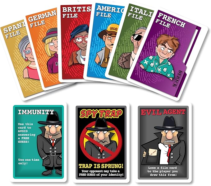 SPY Trap: Welcome to The Thrilling World of Espionage! Bluff Your Way Through a high Stakes Bidding Game. Crack Open a File to Reap The Rewards but Beware of The Hidden Traps.