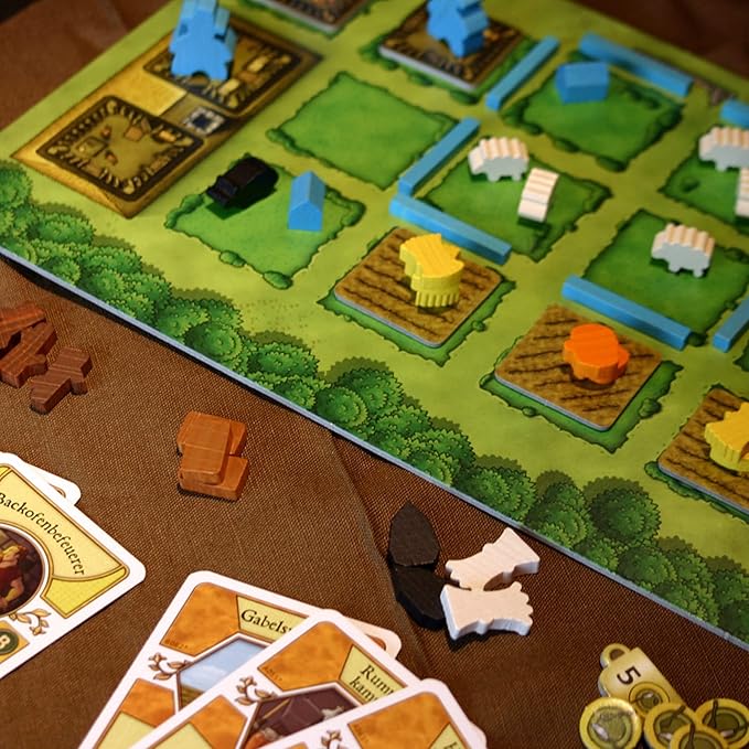 Agricola (Revised Edition) Strategy Game Farming Game for Adults and Teens Advanced Board Game Ages 12+ 1-4 Players Average Playtime 90 Minutes Made by Lookout Games