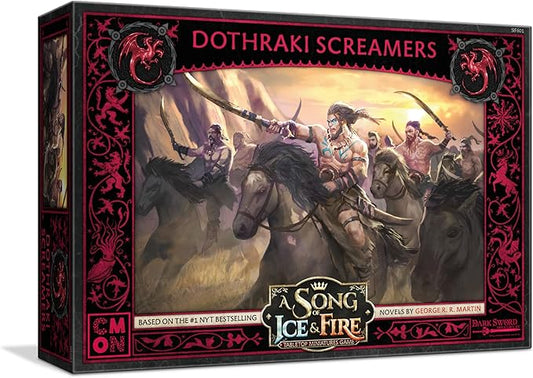 A Song of Ice and Fire Tabletop Miniatures Dothraki Screamers Unit Box - Savage Raiders of The Great Grass Sea, Strategy Game for Adults, Ages 14+, 2+ Players, 45-60 Minute Playtime, Made by CMON