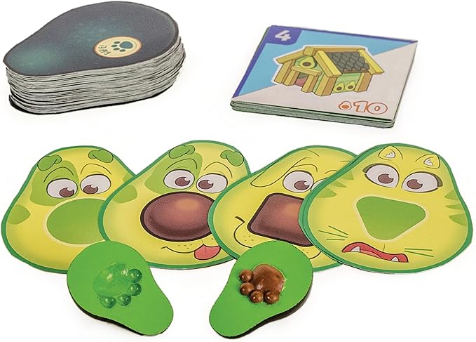 Pawvocados Preschool and Children Collecting and Matching Card and Avocado Dice Game - Educational Game by Blue Orange Games - 2 to 6 Players for Ages 4+