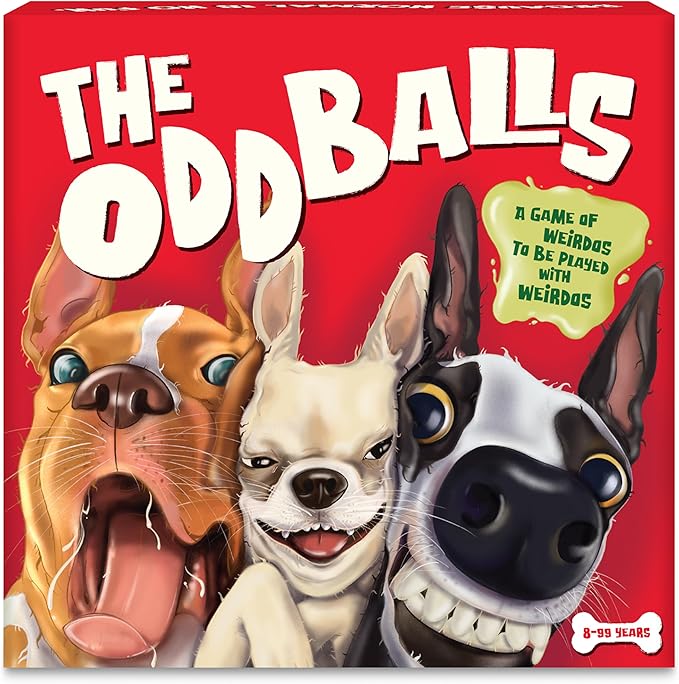 Hilarious Card Game with Crazy Dogs, Travel & Family Friendly Party Game for Kids, Teens & Adults, Tic Tac Toe with a Twist, Fast & Fun, Gifts for Board Game Lovers Ages 8, 9, 10 & Up