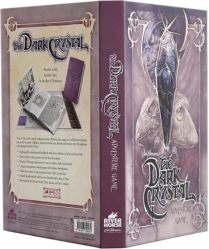 The Dark Crystal Adventure Game - RPG Hardcover Book, 290+ Full Color Pages, Role Playing Game
