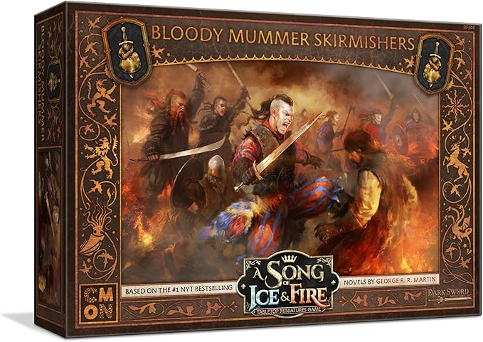 CMON A Song of Ice and Fire Tabletop Miniatures Bloody Mummer Skirmishers Unit Box | Strategy Game for Teens and Adults | Ages 14+ | 2+ Players | Average Playtime 45-60 Minutes | Made by CMON